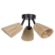 Plafonnier métal PLAYA Ø26 cm naturel Corep