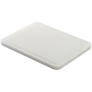 Planche PEHD 500 avec rigole - Blanc