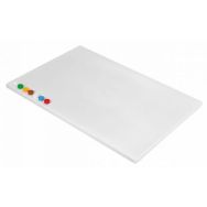 Planche à découper avec pastilles - HACCP - Blanche
