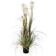 Plante artificielle Herbe de vulpin vert hauteur 120cm