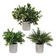 Plantes artificielles Buis Romarin Gris