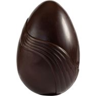 Plaque chocolat de 2 empreintes pour oeuf drapé