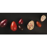 Plaque chocolat de 4 empreintes pour 2 oeufs diamant