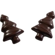 Plaque chocolat pour 12 mini sapins