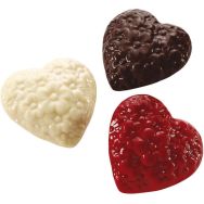 Plaque chocolat pour 8 coeurs en fleur