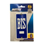 Plaque de numéro de rue en émaille - BIS - Mottez