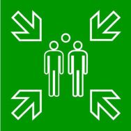 Plaque pictogramme Point de Rassemblement