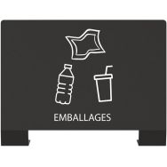 Plaque signalétique pour borne de tri sélectif Alitri - Rossignol Pro