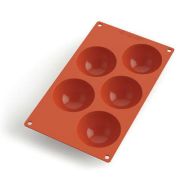 Plaque silicone de 5 demi-sphères Gastroflex - 80 mm