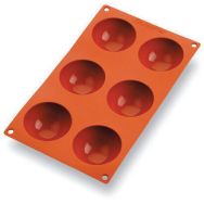 Plaque silicone de 6 demi-sphères Gastroflex