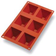 Plaque silicone de 6 pyramides Gastroflex