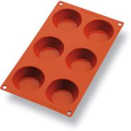 Plaque silicone de 6 tartes tatins Gastroflex - 25 mm