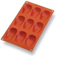 Plaque silicone de 9 madeleines Gastroflex - 68x3 mm