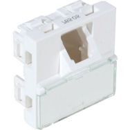Plastron mosaic 45X45 incline 45° 1 port RJ45 cat 6 stp