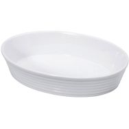 Plat à four ovale 26cm en porcelaine blanche