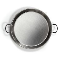 Plat à paëlla profond 50cm en acier poli