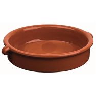 Plat en terre cuite ø17 cm 57cl marron