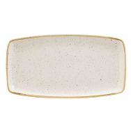 Plat rectangulaire en porcelaine ivoire-Stonecast-Churchill