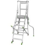 Plate-forme mobile ergonomique à poignées, Hauteur de travail : 3.10 m