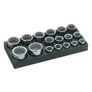 Plateau Modulosam 3/4'' de 17 outils en mm