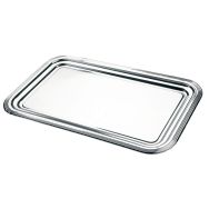 Plateau de service en inox 53x32,5 cm- Party plate