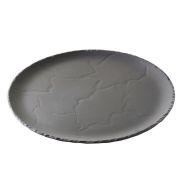 Plateau rond et assiette ronde en porcelaine ø32 cm noir-Basalt-Revol