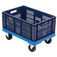 Plateau roulant 250 kg avec bac alimentaire 45 L - Manutan Expert
