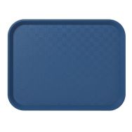 Plateau self en polypropylène 46x36 cm bleu