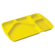 Lot de 6 plateaux à 5 compartiments mélamine Plastorex