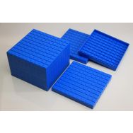 Plateaux des centaines bleu x10