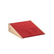 Plateforme d'escalade inclinée avec tapis - couleur rouge