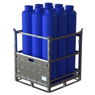 Plateforme mobile pour stockage bouteilles de gaz - 9 bout