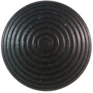 Plots podotactiles en acier zingué noir ANTICO