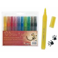 Pochette 10 feutres pinceaux pointe 4.5 mm