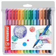 Pochette 15 feutres PointMax STABILO couleurs assorties