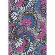 Pochette 20 feuilles 30x40 cm couleur bleu violet - Décopatch