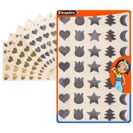 Pochette 24 planches A4 soit 840 gommettes prédécoupées