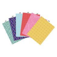 Pochette 30 feuilles décopatch 30x40 cm 6 motifs thème acidulé