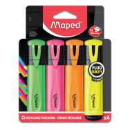 Pochette 4 gros fluo Maped assortis