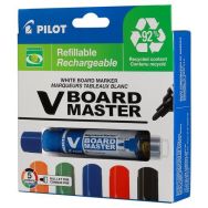 Pochette 5 marqueurs V Board Master pointe ogive moyenne