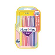 Pochette 6 feutres Flair Paper Mate couleurs pastel