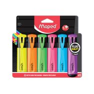 Pochette 6 gros fluo Maped assortis