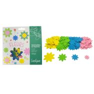 Pochette de 150 formes fleurs en feutrine adhésive