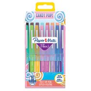 Pochette de 16 Paper Mate Flair Candy POP Feutres de Coloriage, pointe moyenne 0,7 mm couleurs assorties