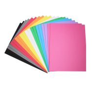 Pochette de 20 feuilles 40 x 30 cm caoutchouc mousse épaisseur 2mm, couleurs assorties