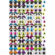 Pochette de 594 gommettes yeux .