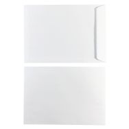 Pochette kraft blanche auto-adhésive