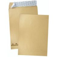 Pochette kraft brun - Soufflet 3 cm - Paquet de 50 - GPV Pack'n Post