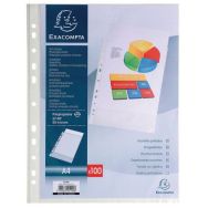 Pochettes perf PP 23X30,5CM Cristal (par 100 pièces)