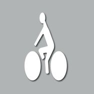 Pochoir adhésif CYCLISTE